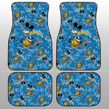 Los Angeles Chargers Car Floor Mats Cartoon Theme Collection - Gearcarcover - 1