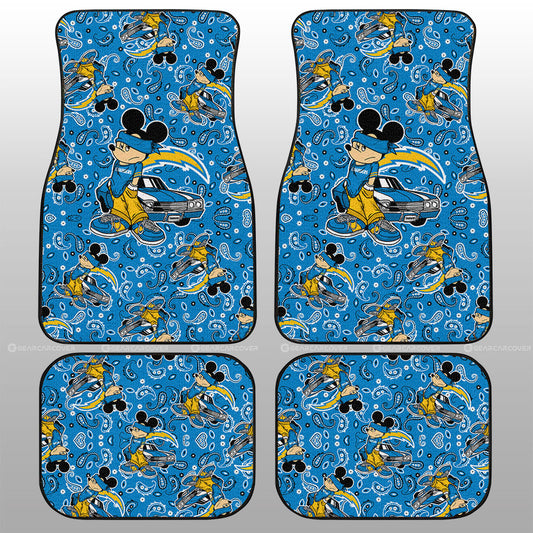 Los Angeles Chargers Car Floor Mats Cartoon Theme Collection - Gearcarcover - 1