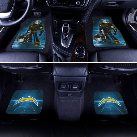 Los Angeles Chargers Car Floor Mats Custom Car Accessories For Fan - Gearcarcover - 2