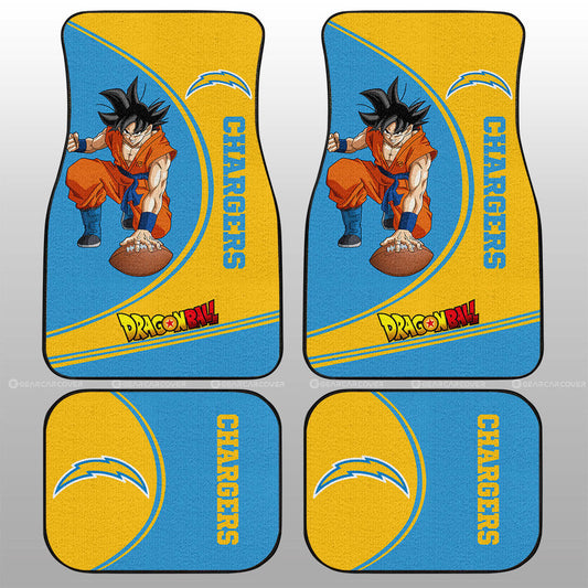 Los Angeles Chargers Car Floor Mats Custom Car Accessories For Fans - Gearcarcover - 1