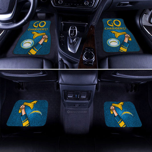Los Angeles Chargers Car Floor Mats Custom Car Accessories - Gearcarcover - 2