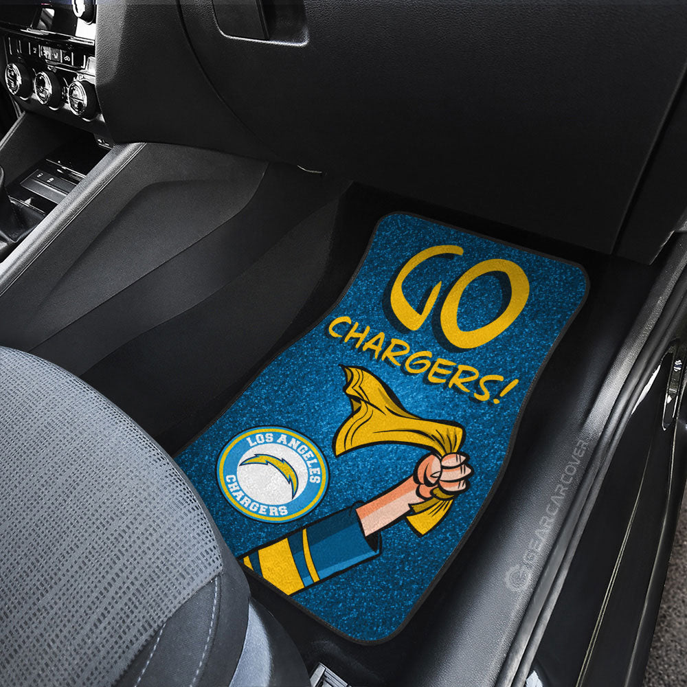 Los Angeles Chargers Car Floor Mats Custom Car Accessories - Gearcarcover - 3