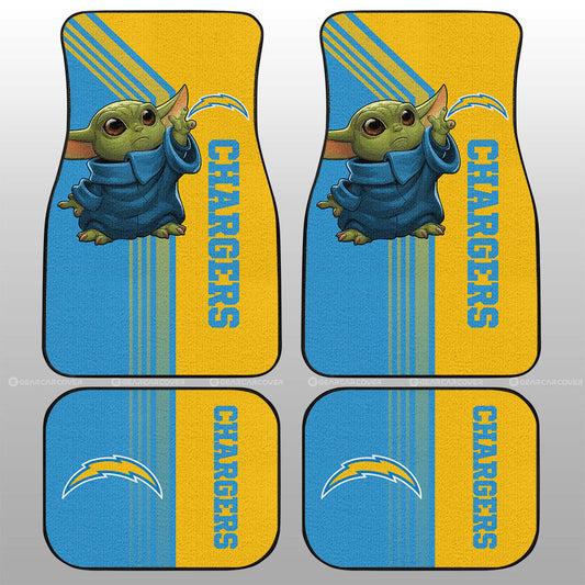 Los Angeles Chargers Car Floor Mats Custom Car Accessories - Gearcarcover - 1