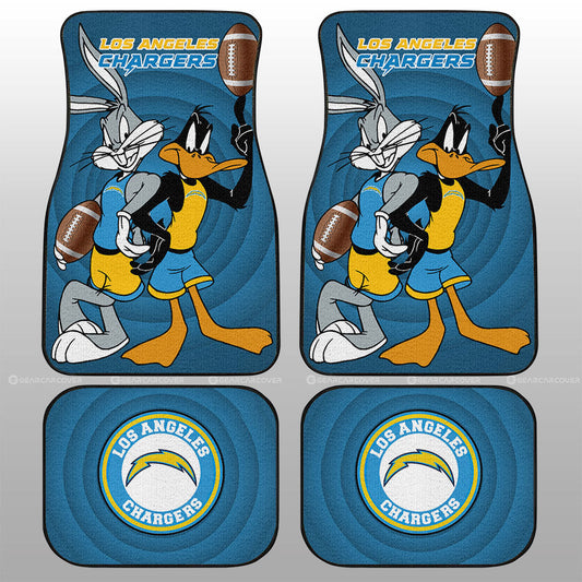 Los Angeles Chargers Car Floor Mats Custom Car Accessories - Gearcarcover - 1