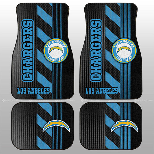 Los Angeles Chargers Car Floor Mats Custom Car Accessories - Gearcarcover - 1