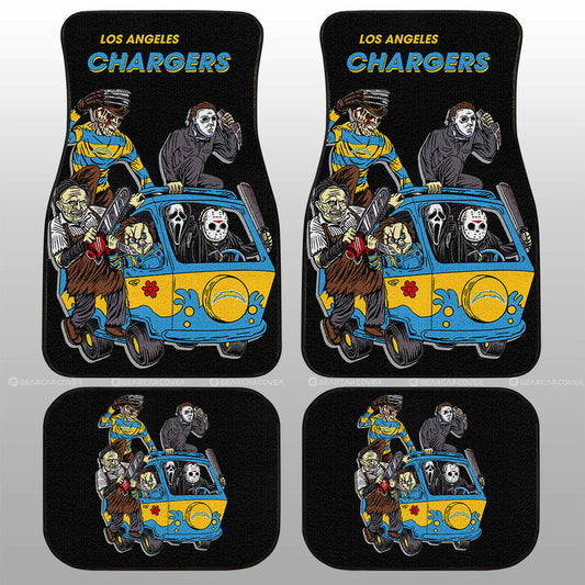 Los Angeles Chargers Car Floor Mats Custom Car Accessories - Gearcarcover - 1