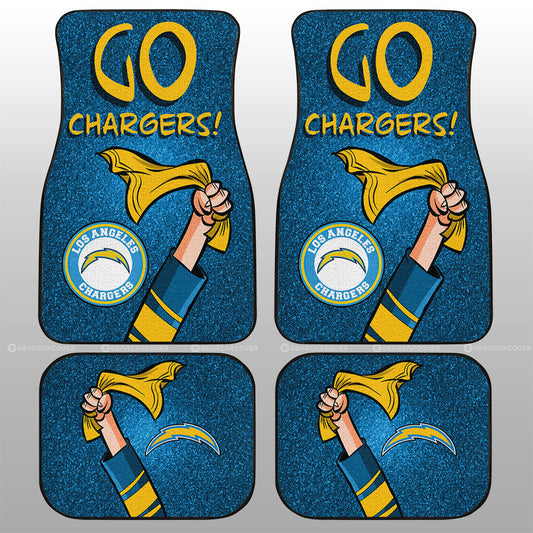Los Angeles Chargers Car Floor Mats Custom Car Accessories - Gearcarcover - 1