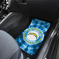 Los Angeles Chargers Car Floor Mats Custom Tie Dye Car Accessories - Gearcarcover - 3