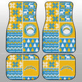 Los Angeles Chargers Car Floor Mats Custom Ugly Style Car Accessories - Gearcarcover - 1