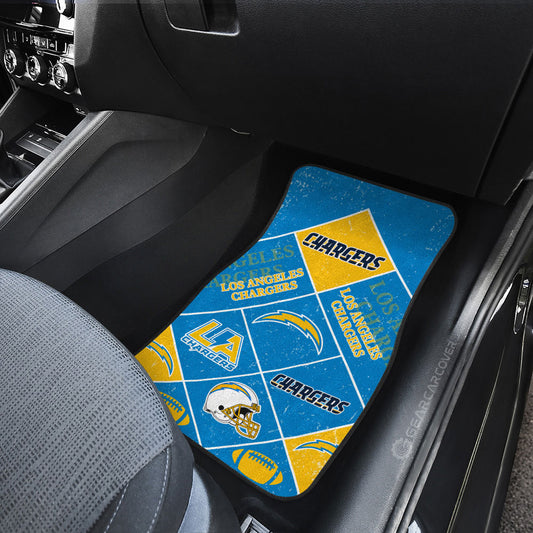 Los Angeles Chargers Car Floor Mats Sporty Team Collection - Gearcarcover - 2