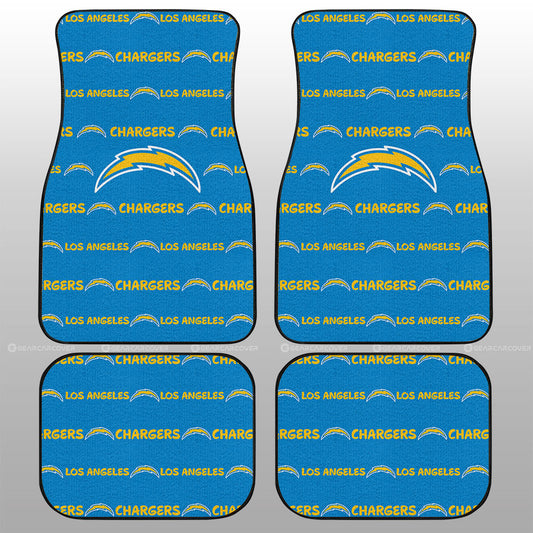 Los Angeles Chargers Car Floor Mats Sporty Team Collection - Gearcarcover - 1