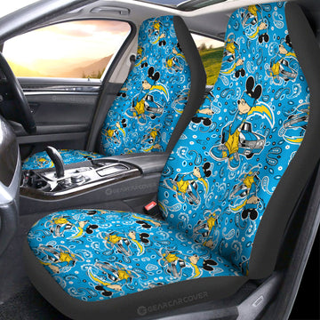 Los Angeles Chargers Car Seat Covers Cartoon Theme Collection - Gearcarcover - 1