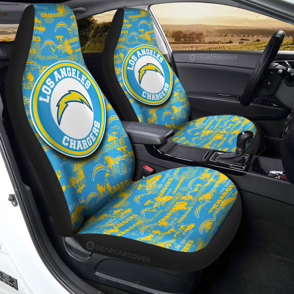 Los Angeles Chargers Car Seat Covers Custom Car Accessories - Gearcarcover - 2