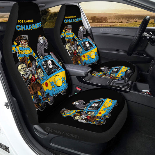 Los Angeles Chargers Car Seat Covers Custom Car Accessories - Gearcarcover - 2