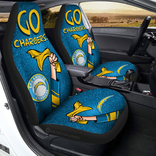 Los Angeles Chargers Car Seat Covers Custom Car Accessories - Gearcarcover - 2
