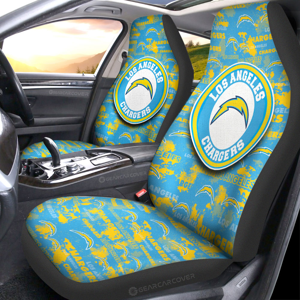 Los Angeles Chargers Car Seat Covers Custom Car Accessories - Gearcarcover - 1