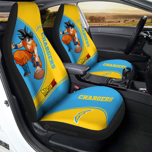Los Angeles Chargers Car Seat Covers Goku Car Accessories For Fans - Gearcarcover - 2
