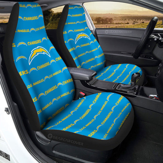Los Angeles Chargers Car Seat Covers Sporty Team Collection - Gearcarcover - 2