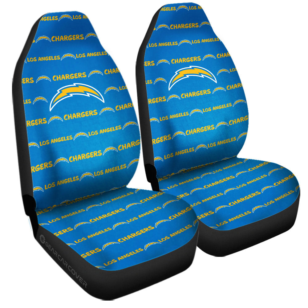 Los Angeles Chargers Car Seat Covers Sporty Team Collection - Gearcarcover - 3