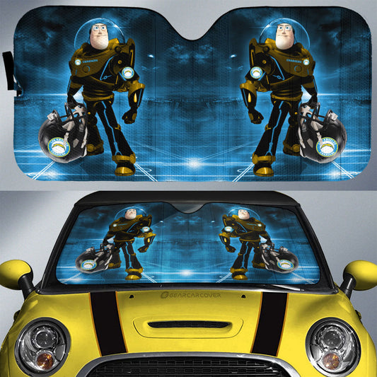Los Angeles Chargers Car Sunshade Custom Car Accessories For Fan - Gearcarcover - 1