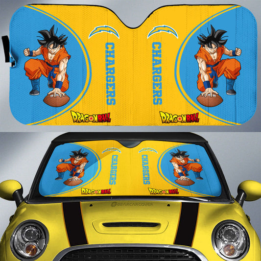 Los Angeles Chargers Car Sunshade Custom Car Accessories For Fans - Gearcarcover - 1