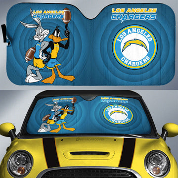 Los Angeles Chargers Car Sunshade Custom Car Accessories - Gearcarcover - 1