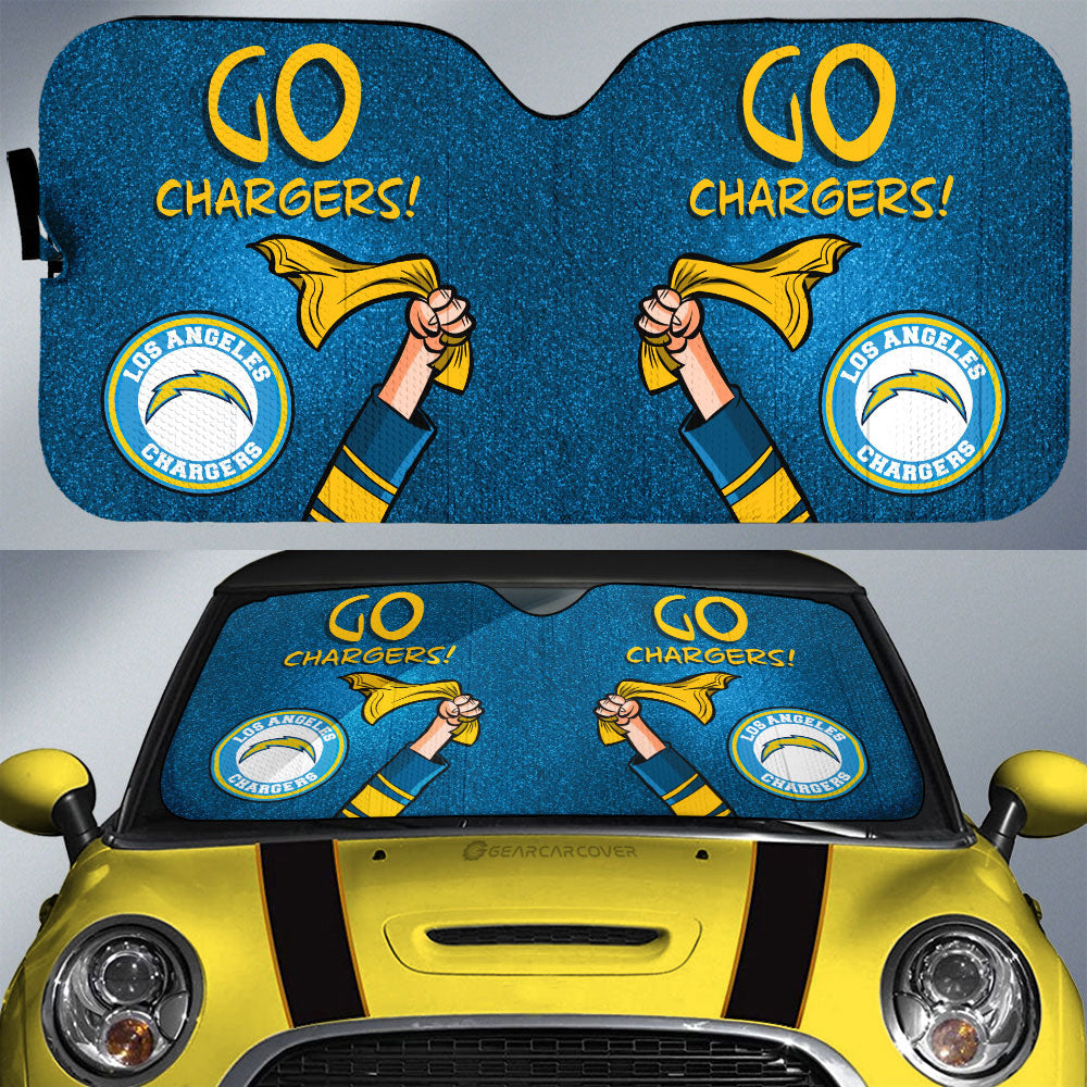 Los Angeles Chargers Car Sunshade Custom Car Accessories - Gearcarcover - 1