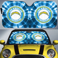 Los Angeles Chargers Car Sunshade Custom Tie Dye Car Accessories - Gearcarcover - 1