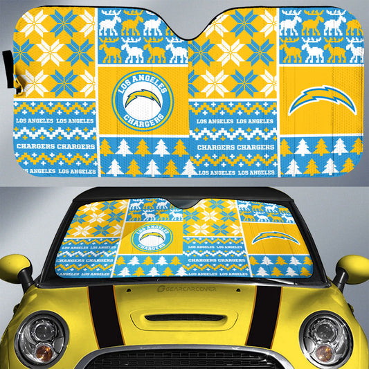 Los Angeles Chargers Car Sunshade Custom Ugly Style Car Accessories - Gearcarcover - 1