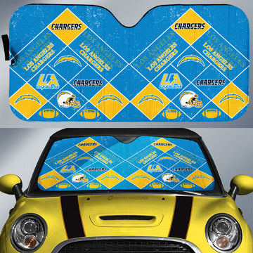 Los Angeles Chargers Car Sunshade Sporty Team Collection - Gearcarcover - 1