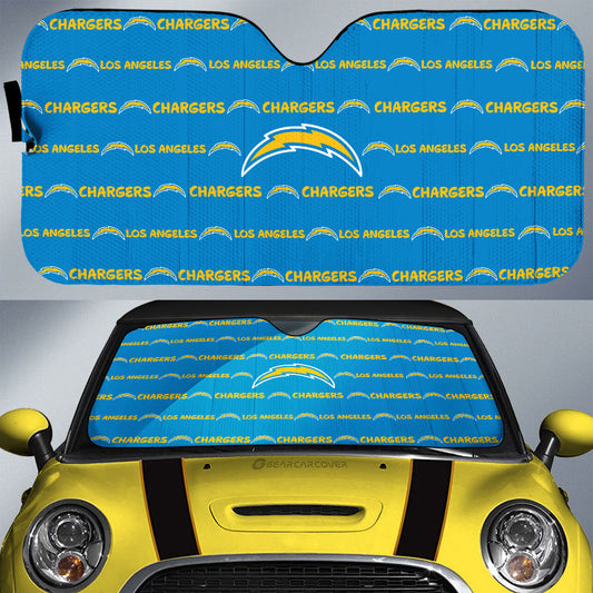 Los Angeles Chargers Car Sunshade Sporty Team Collection - Gearcarcover - 1