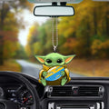 Los Angeles Chargers Ornament Baby Yoda Car Accessories - Gearcarcover - 3