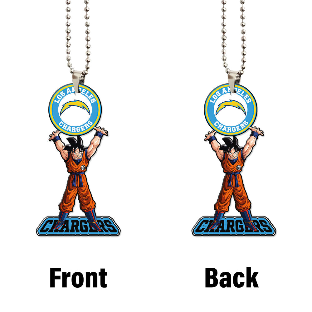 Los Angeles Chargers Ornament Goku Car Accessories - Gearcarcover - 4