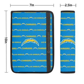 Los Angeles Chargers Seat Belt Covers Sporty Team Collection - Gearcarcover - 1