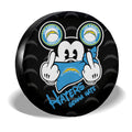Los Angeles Chargers Spare Tire Covers Custom Car Accessories - Gearcarcover - 3