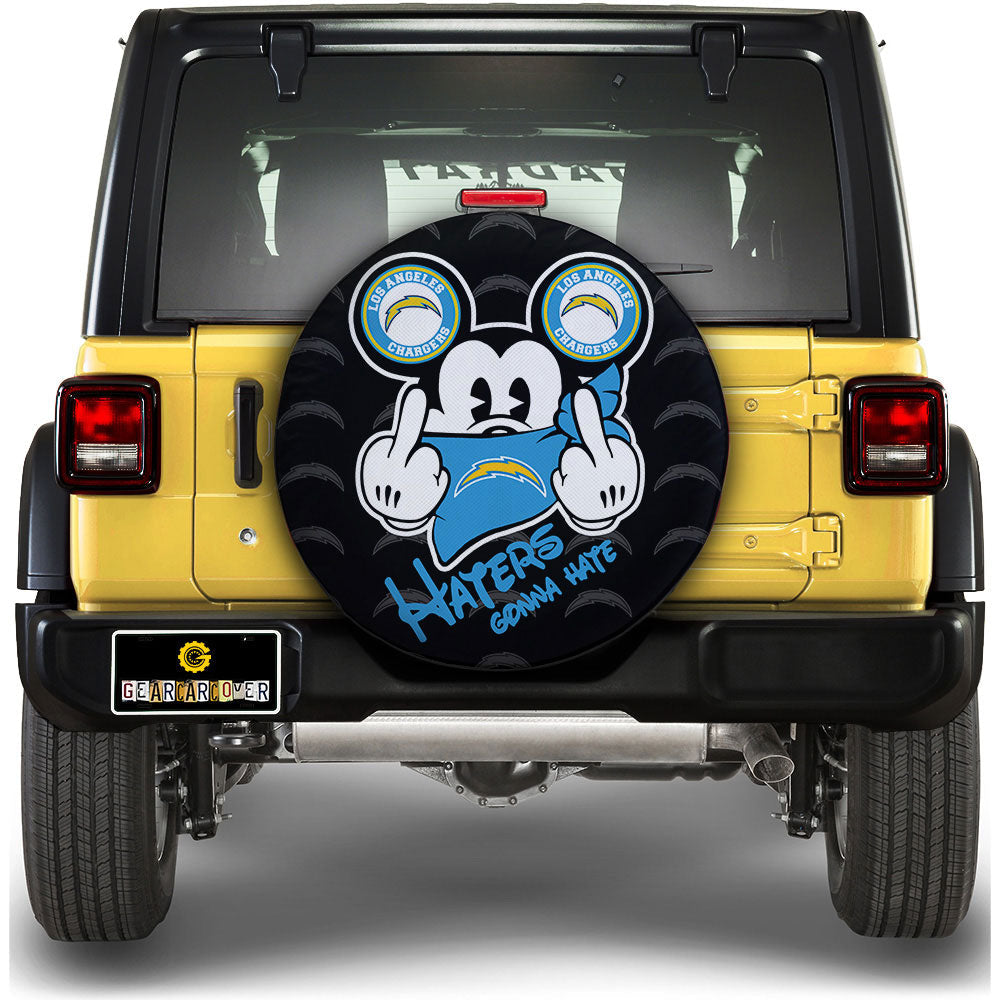 Los Angeles Chargers Spare Tire Covers Custom Car Accessories - Gearcarcover - 1