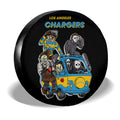 Los Angeles Chargers Spare Tire Covers Horror Characters Car Accessories - Gearcarcover - 3