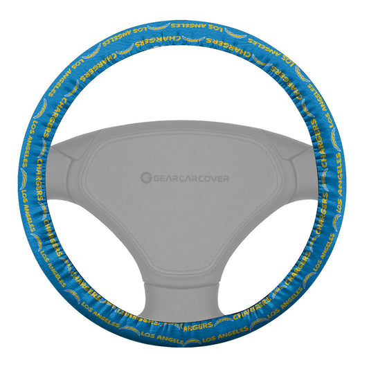 Los Angeles Chargers Steering Wheel Cover Sporty Team Collection - Gearcarcover - 2