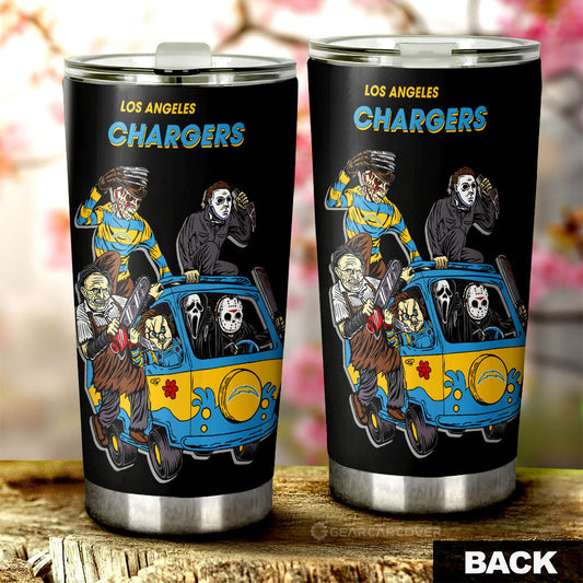 Los Angeles Chargers Tumbler Cup Custom Car Accessories - Gearcarcover - 2