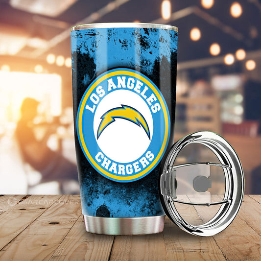 Los Angeles Chargers Tumbler Cup Custom Car Accessories - Gearcarcover - 2