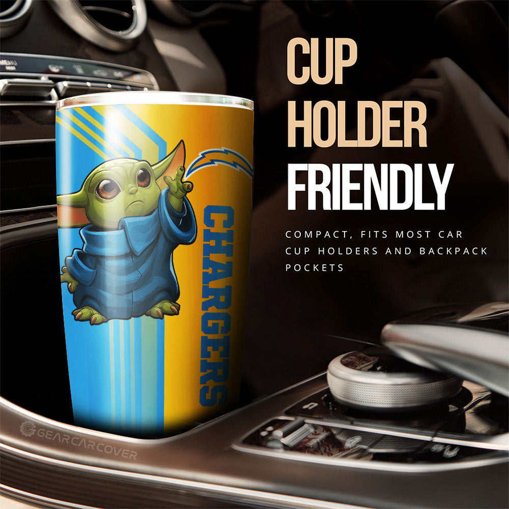Los Angeles Chargers Tumbler Cup Custom Car Accessories - Gearcarcover - 3
