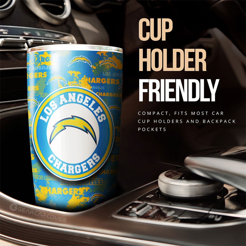Los Angeles Chargers Tumbler Cup Custom Car Accessories - Gearcarcover - 3