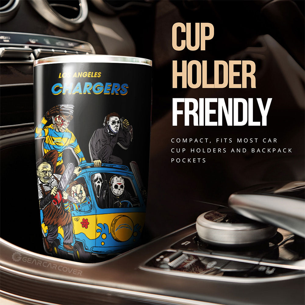 Los Angeles Chargers Tumbler Cup Custom Car Accessories - Gearcarcover - 3