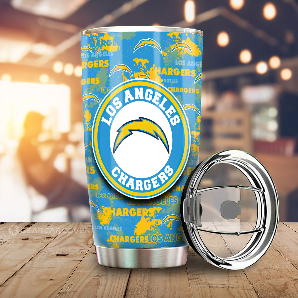 Los Angeles Chargers Tumbler Cup Custom Car Accessories - Gearcarcover - 1
