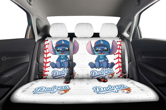 Los Angeles Dodgers Car Back Seat Covers Stitch Theme Collection - Gearcarcover - 2