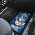 Los Angeles Dodgers Car Floor Mats Skull Theme Collection - Gearcarcover - 3