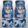 Los Angeles Dodgers Car Floor Mats Skull Theme Collection - Gearcarcover - 1