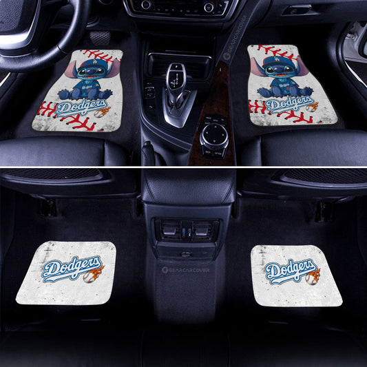 Los Angeles Dodgers Car Floor Mats Stitch Theme Collection - Gearcarcover - 2