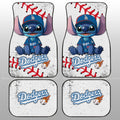 Los Angeles Dodgers Car Floor Mats Stitch Theme Collection - Gearcarcover - 1