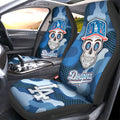 Los Angeles Dodgers Car Seat Covers Skull Theme Collection - Gearcarcover - 1